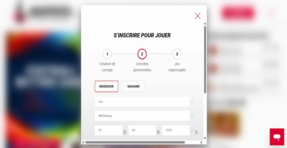 Inscrption sur Jackpots